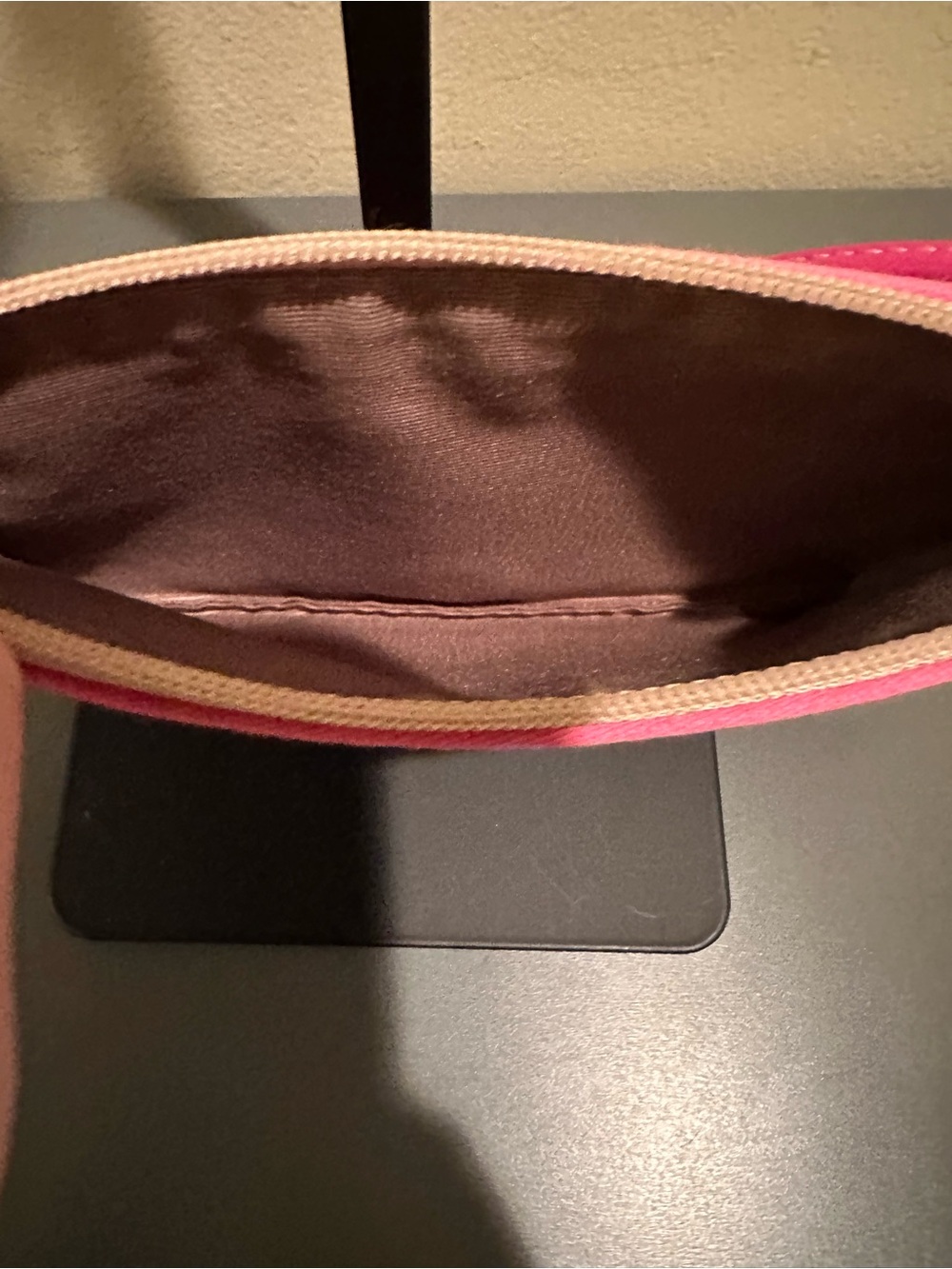 Coach Vintage Y2K SoHo multicolored stripe Pink Leather Trim wristlet - Picture 11 of 11